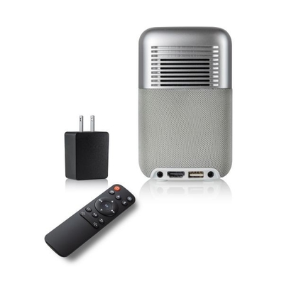 โฮมเธียเตอร์โปรเจคเตอร์ DLP Mini Pico ขับเคลื่อนด้วยแบตเตอรี่พร้อมลำโพงดีลักซ์