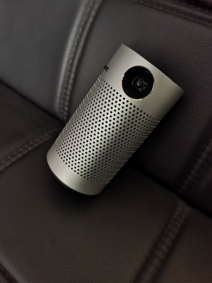 Pico DLP แบบพกพาสมาร์ทโปรเจคเตอร์สีเงินสีดำสีฟ้าสีชมพู Wifi มัลติมีเดีย Projector