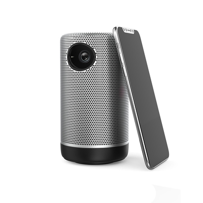 โปรเจคเตอร์ DLP แบบพกพาโฟกัสด้วยตนเอง WiFi Bluetooth Smart Pico Projector 150 ANSI Lumens