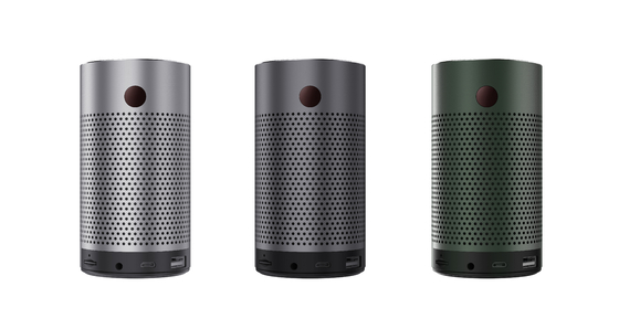 DLP มินิบลูทูธโปรเจคเตอร์ 70 Lumens มินิดาต้าโปรเจคเตอร์ 2.4G 5G Wifi 4400mAh แบตเตอรี่