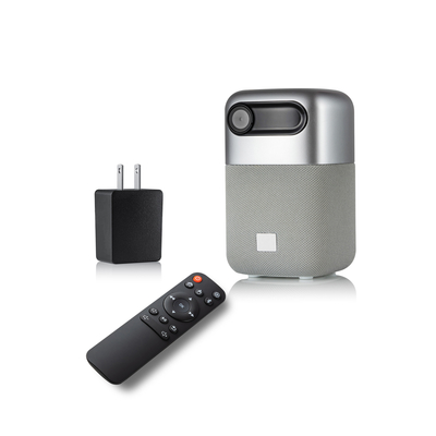 เครื่องฉายภาพขนาดเล็ก 100 Lumens ขับเคลื่อนด้วยแบตเตอรี่ 4k Wifi 854*480P