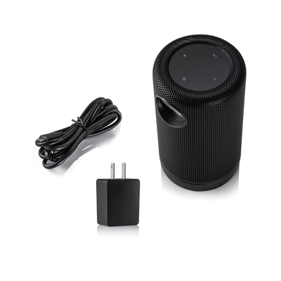 สีดำ Bluetooth 5.0 DLP Pico Projector สร้างขึ้นในลำโพง Fidelity สำหรับโฮมเธียเตอร์