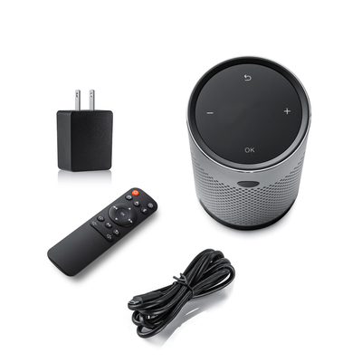 DLP Mini Wifi แบบพกพา Pico Projector สำหรับ Android 70 Lumens 4K