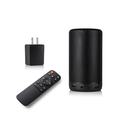มินิโปรเจ็กเตอร์ HD 1080P ขับเคลื่อนด้วยแบตเตอรี่ DLP 150 ANSI Lumens